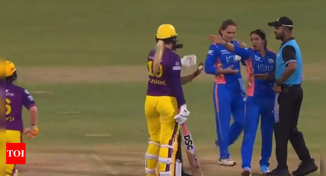 Harmanpreet Kaur, Sophie Ecclestone engage in heated exchange – WPL 2025 | Cricket News