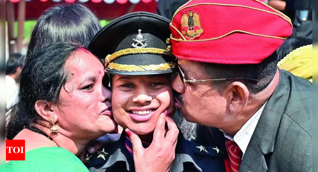 Widow fulfils sepoy’s dream, to serve Indian Army as officer | India News