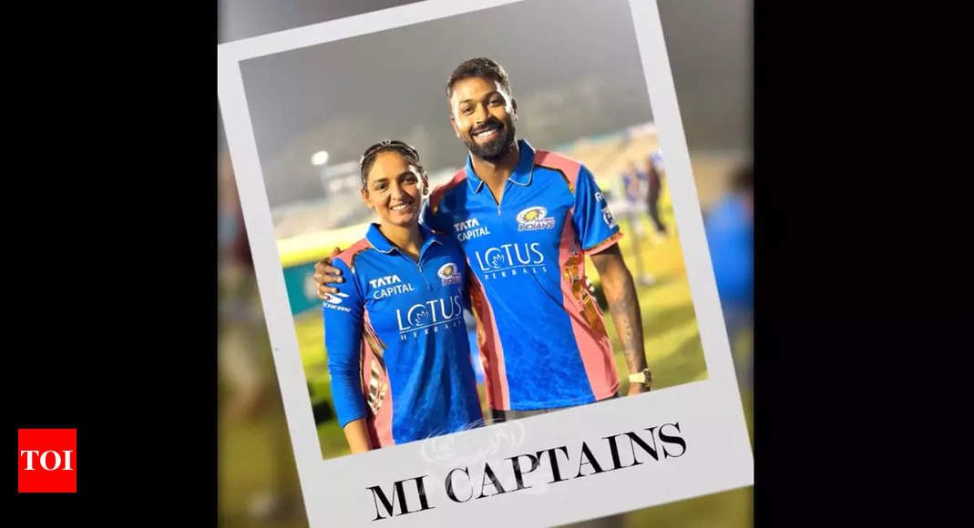 Captain meets Captain! Harmanpreet Kaur and Hardik Pandya share Mumbai Indians’ winning vibe – Watch | Cricket News