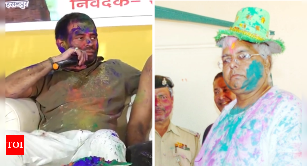 ‘Bura na mano Holi hai’: Lalu-style ‘kurta faad’ Holi returns in RJD’s desperate bid to woo core voters as Bihar elections near | India News