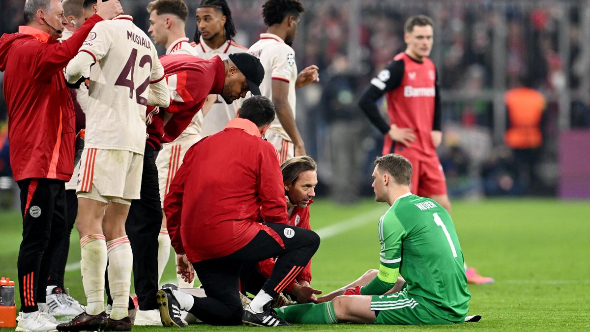 Bayern keeper Neuer sidelined with calf injury suffered in goal celebration