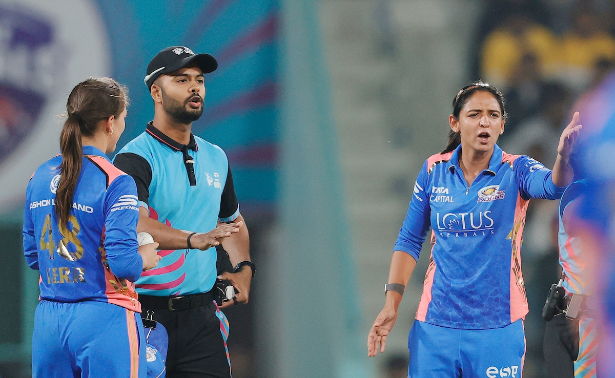 Mumbai Indians Captain Harmanpreet Kaur Fined For Showing Dissent In WPL 2025