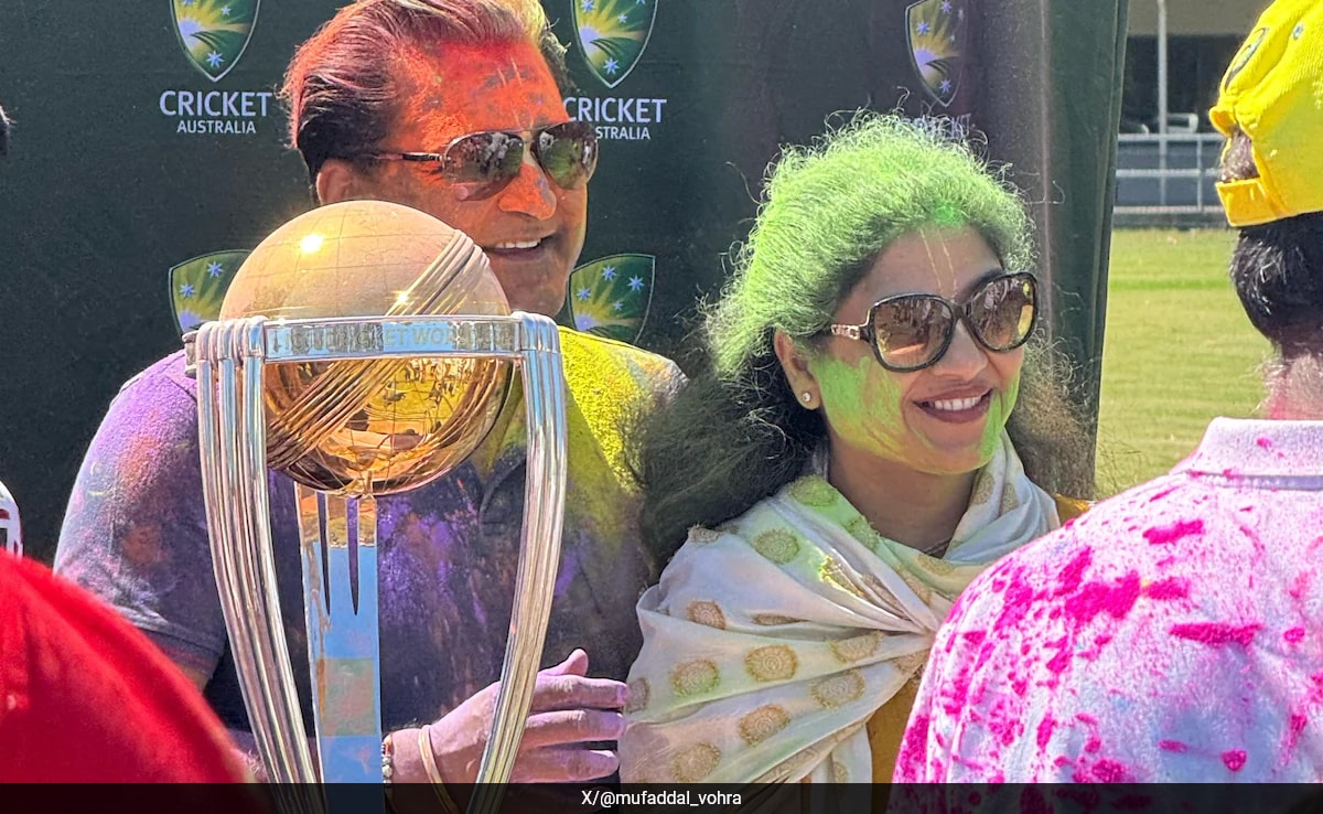 Cricket Australia’s Holi Greetings Come With Unique 2023 ODI World Cup Trophy Gesture