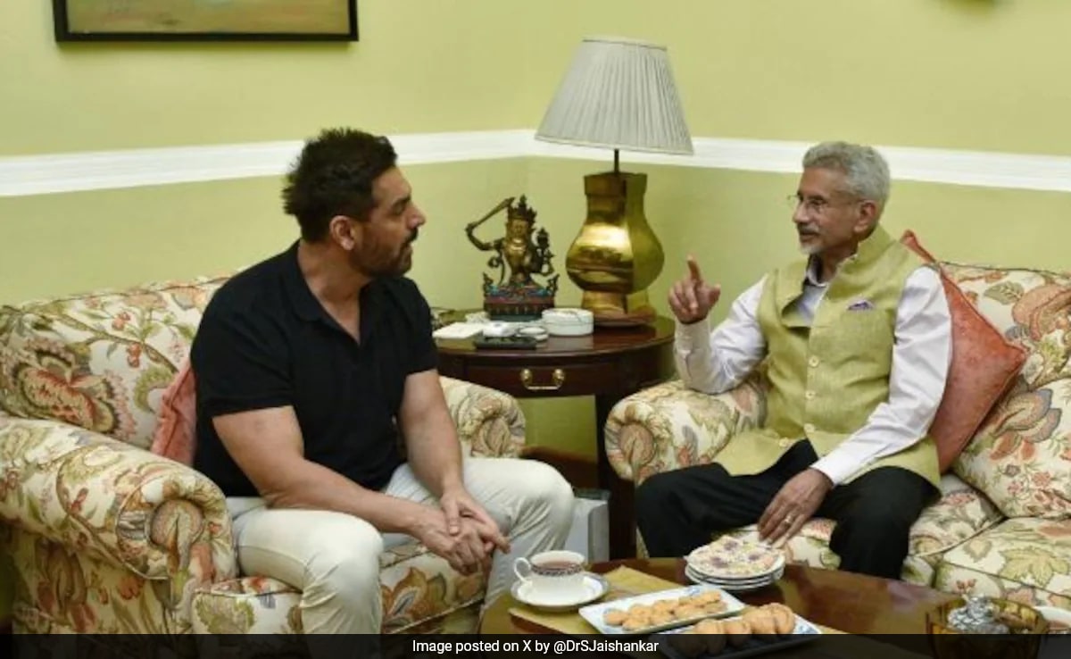 John Abraham Meets S Jaishankar