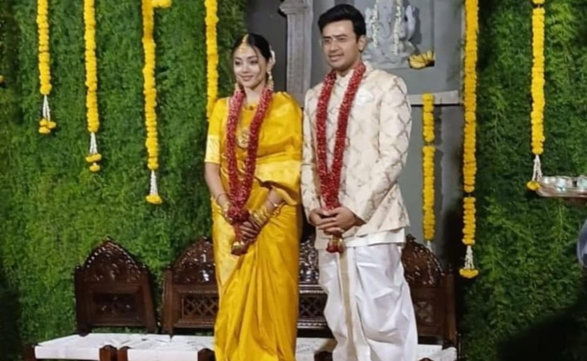 BJP MP Tejasvi Surya Marries Carnatic Singer Sivasri Skandaprasad