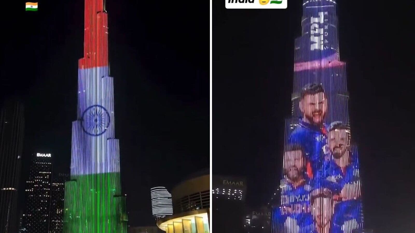 Dubai’s Burj Khalifa lights up with Indian flag as Team India wins Champions Trophy 2025 | Watch