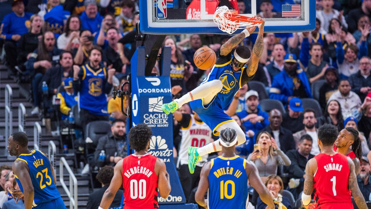 Watch: Stephen Curry’s hilarious reaction to Gary Payton II’s dunk attempt