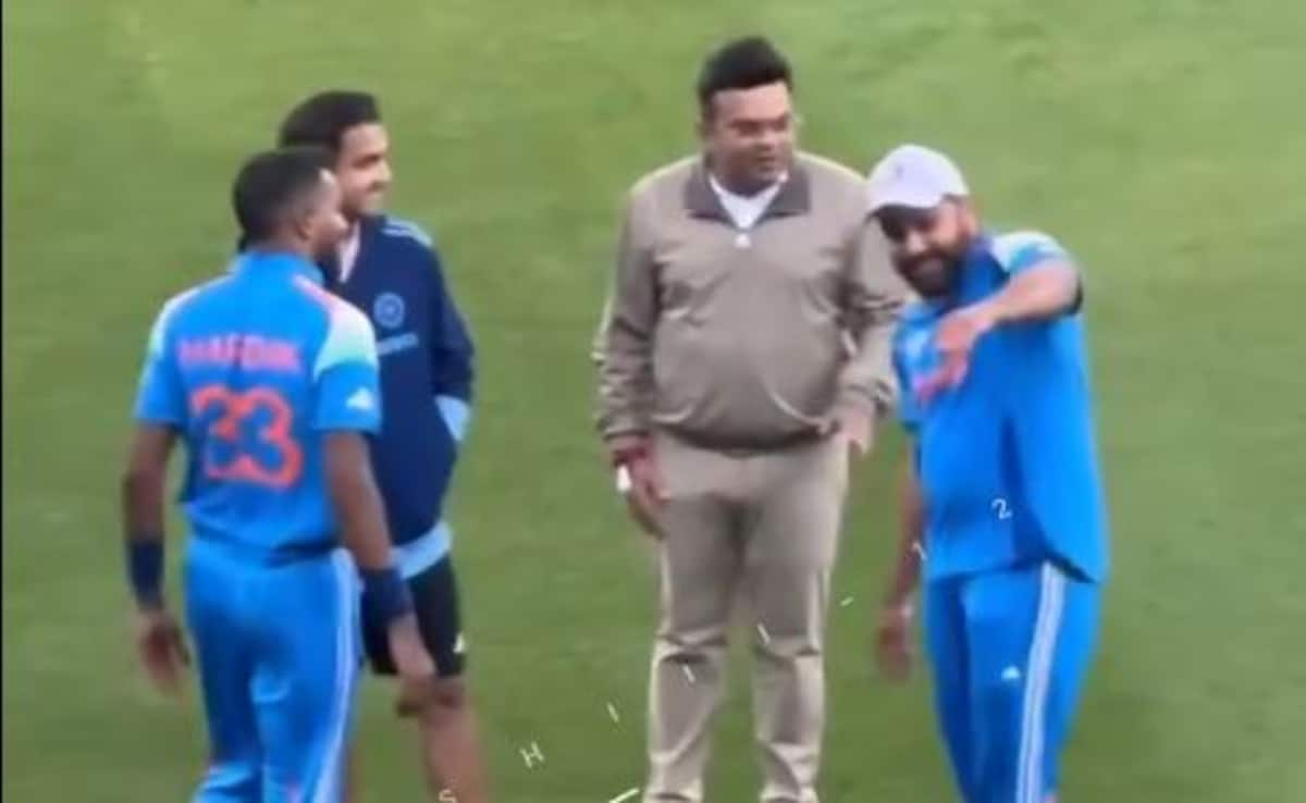 As Rohit Sharma Imitates Hardik Pandya’s Viral Six, ICC President’s Reaction Viral. Watch