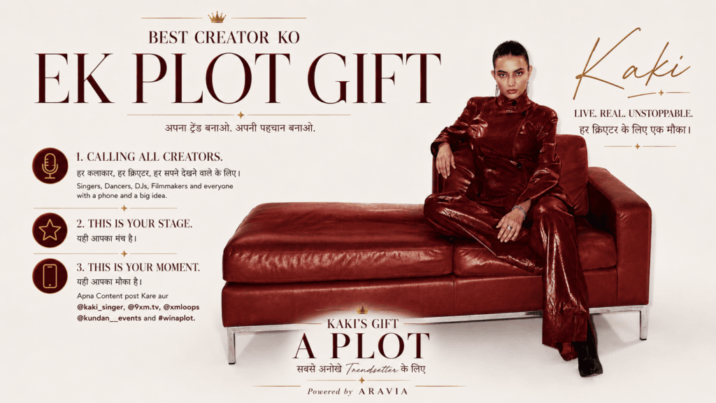 Kaki Singer Announces “Best Creator Ko, Ek Plot Gift” Campaign to Celebrate India’s Most Unique Trendsetter